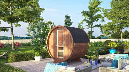 SAUNA EVOLUTION® Luxury Barrel Sauna Serenity Nature Air 3