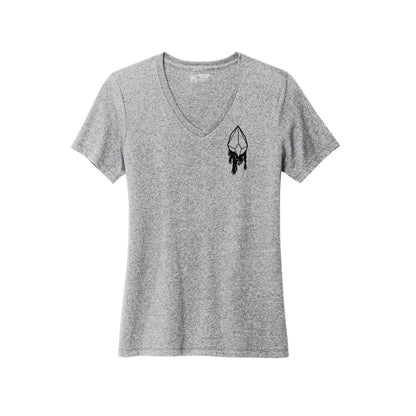 Lunar Alchemy - Women’s Recycled Blend V-Neck Infused with Moonstone