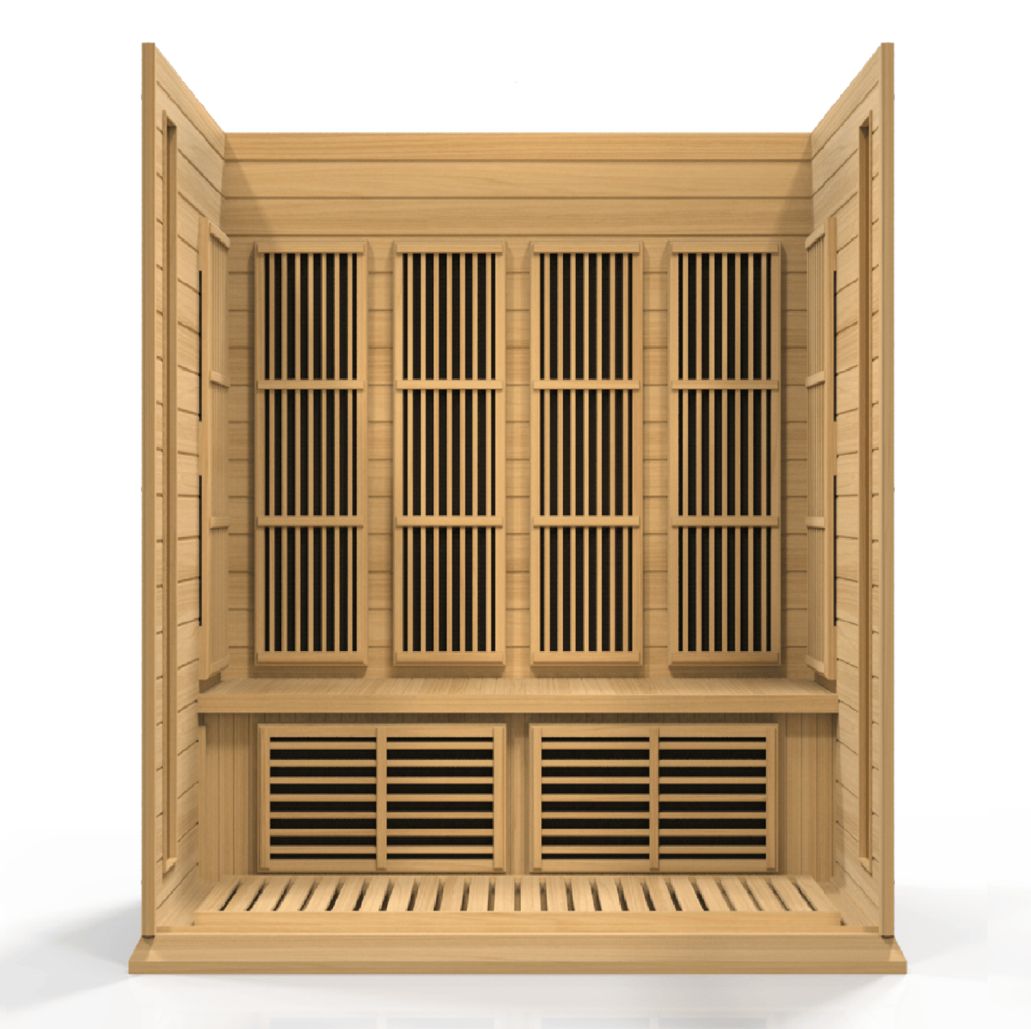 Maxxus 4-Person Low EMF FAR Infrared Sauna – Canadian Hemlock