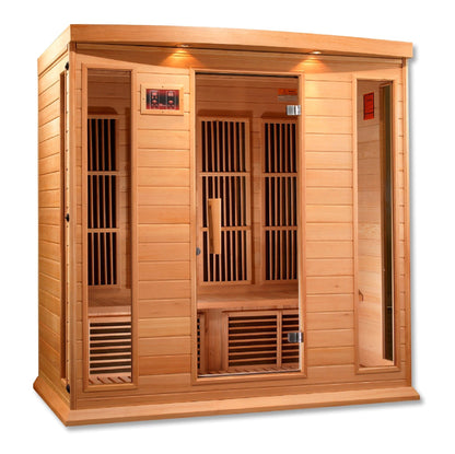 Maxxus 4-Person Low EMF FAR Infrared Sauna – Canadian Hemlock
