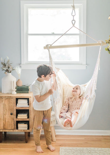 Small Classic White Hammock Chair Swing  | CLASSIC Jr.
