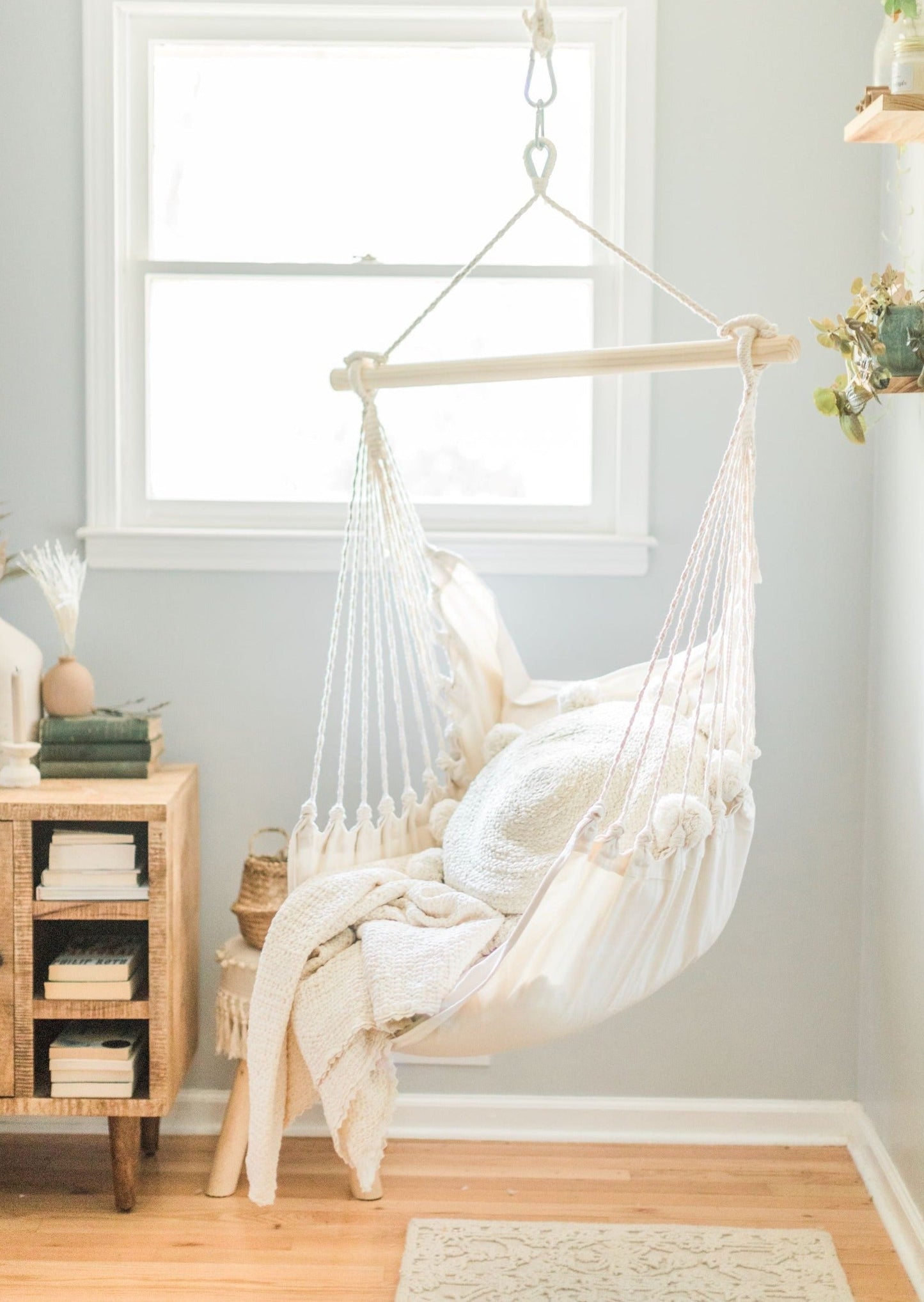 Small Classic White Hammock Chair Swing  | CLASSIC Jr.