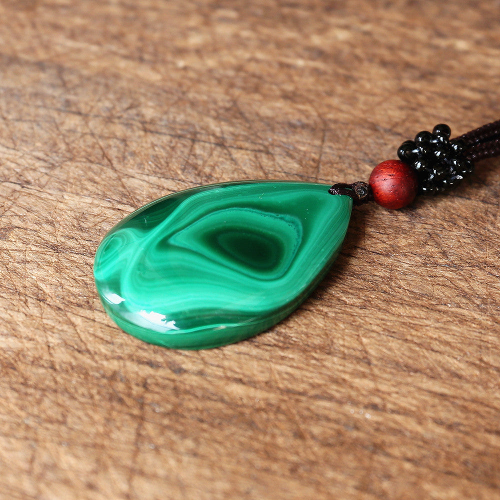 Malachite Restorative & Emotional Healing Pendant Necklace
