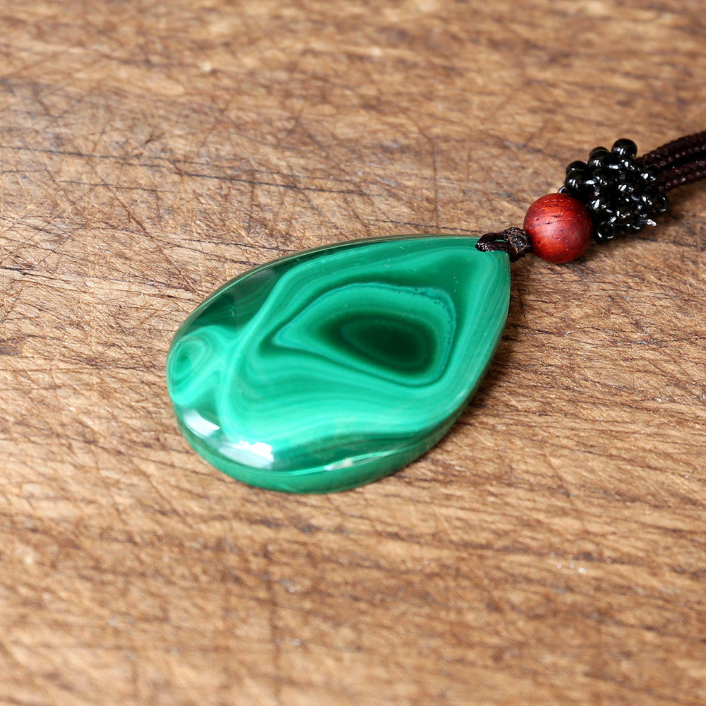 Malachite Restorative & Emotional Healing Pendant Necklace