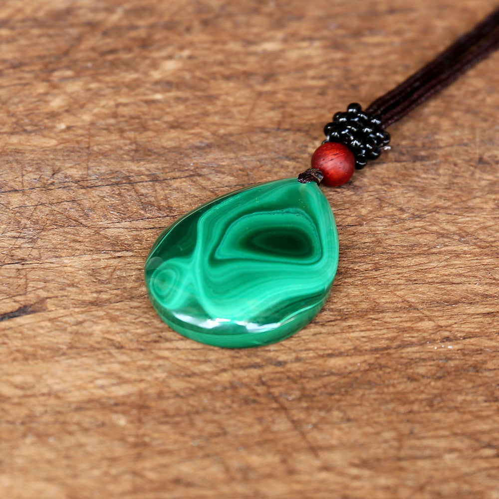 Malachite Restorative & Emotional Healing Pendant Necklace