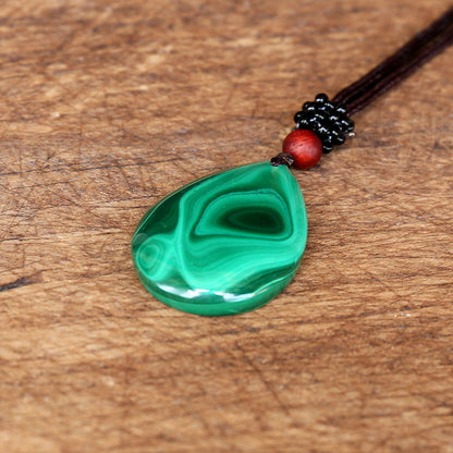 Malachite Restorative & Emotional Healing Pendant Necklace