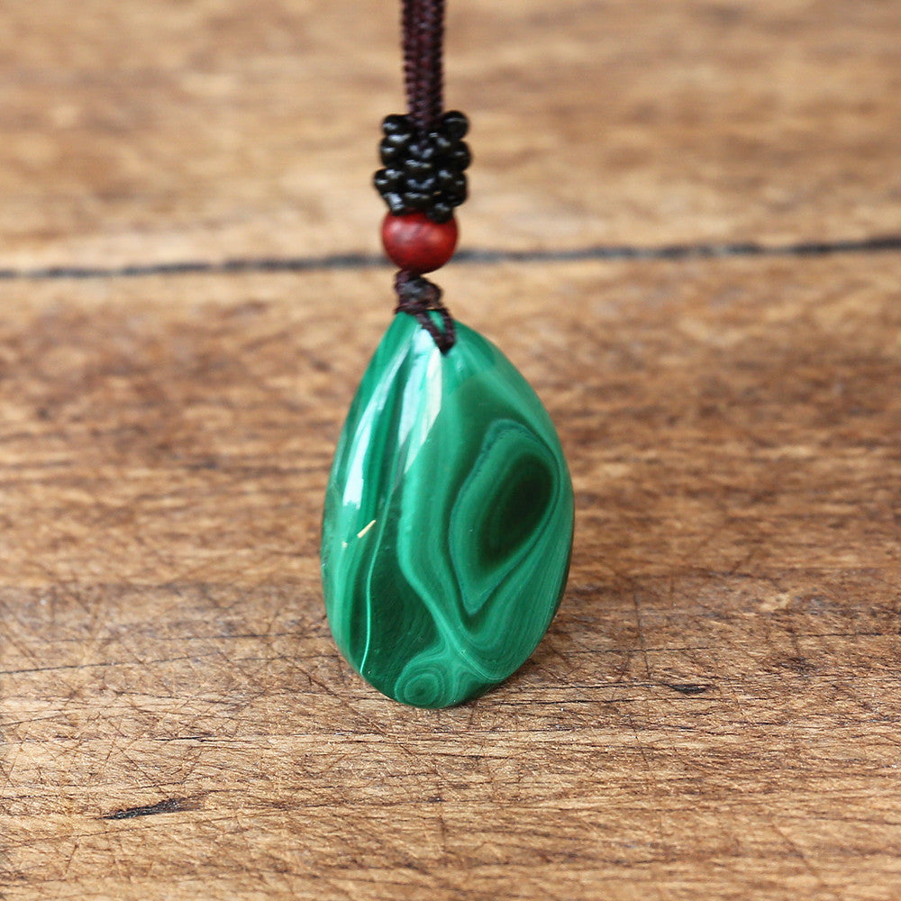 Malachite Restorative & Emotional Healing Pendant Necklace