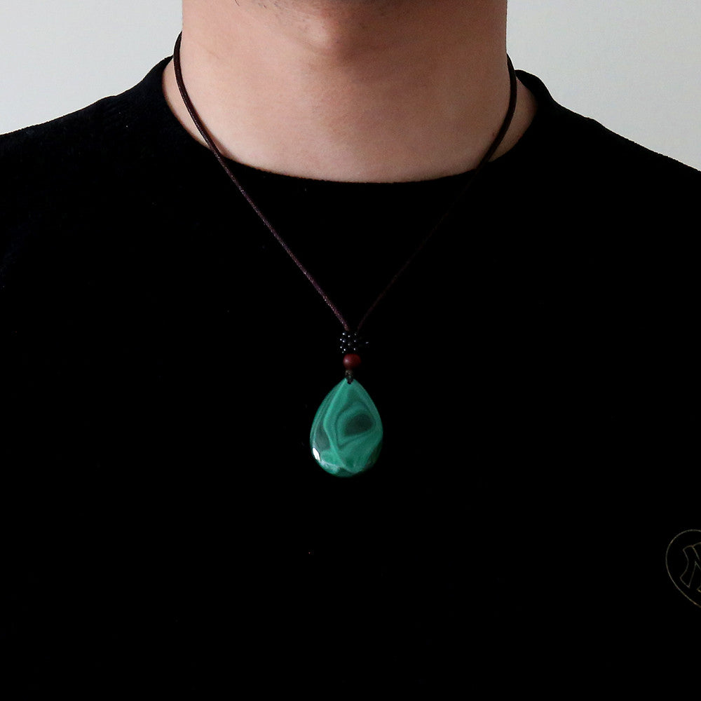 Malachite Restorative & Emotional Healing Pendant Necklace