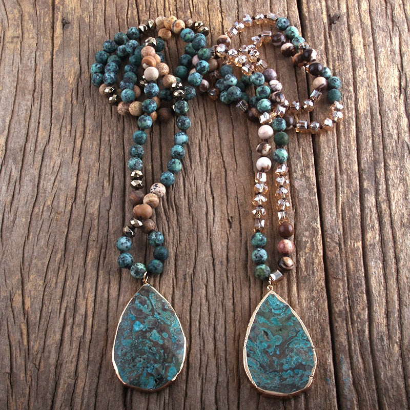 Glamorous Ocean Jasper Strength & Detox Necklace