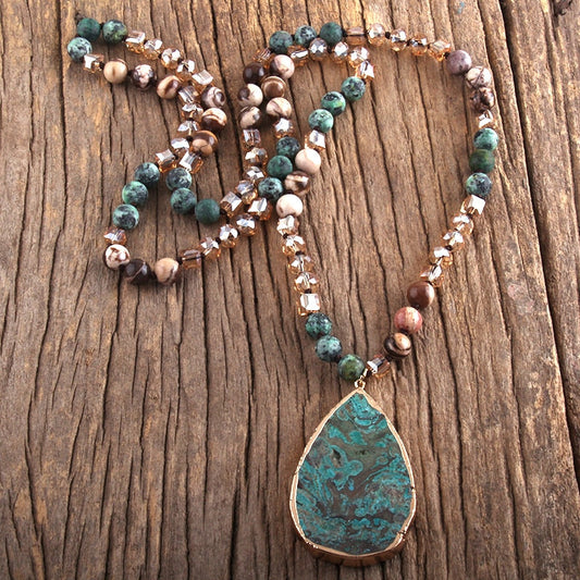 Glamorous Ocean Jasper Strength & Detox Necklace