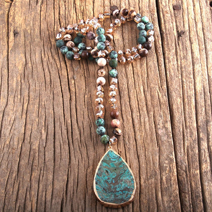 Glamorous Ocean Jasper Strength & Detox Necklace