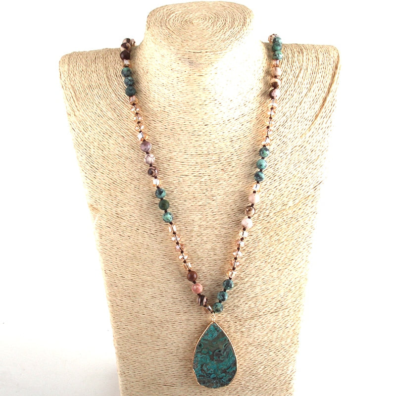 Glamorous Ocean Jasper Strength & Detox Necklace