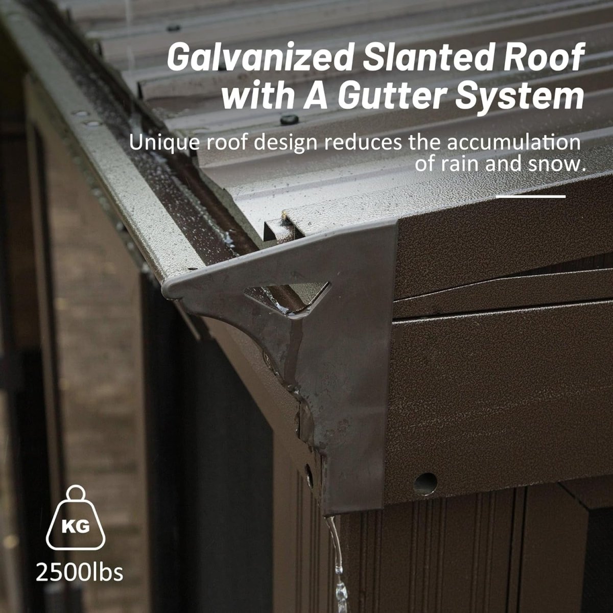 [10x12FT] Premium Against Wall Mounted Solarium Sunroom With Galvanized Steel Sloping Roof (SAK96375)