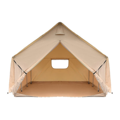 Premium Canvas Frame Fire Water Camping Wall Hunting Tent, 12x14' (SAK92461)