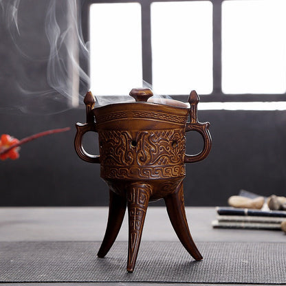 Retro Tripodia Ceramic Incense Coil Burner Tower Holder