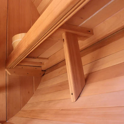 Scandia Luxury Barrel Sauna – 4-Person Traditional Sauna for Home Relaxation & Wellness