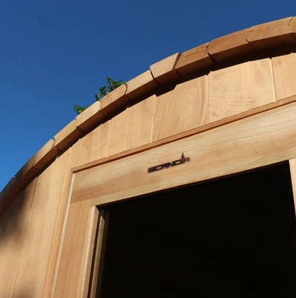 Scandia Luxury Barrel Sauna – 4-Person Traditional Sauna for Home Relaxation & Wellness