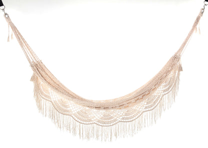 Woven Black Crochet Luxury Hammock | CRISTINA