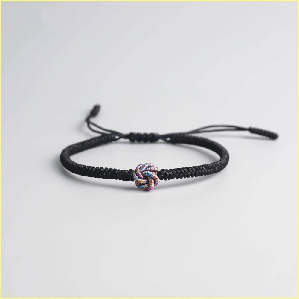 Mandalas Tibetan Handmade Lucky Bracelet - Black