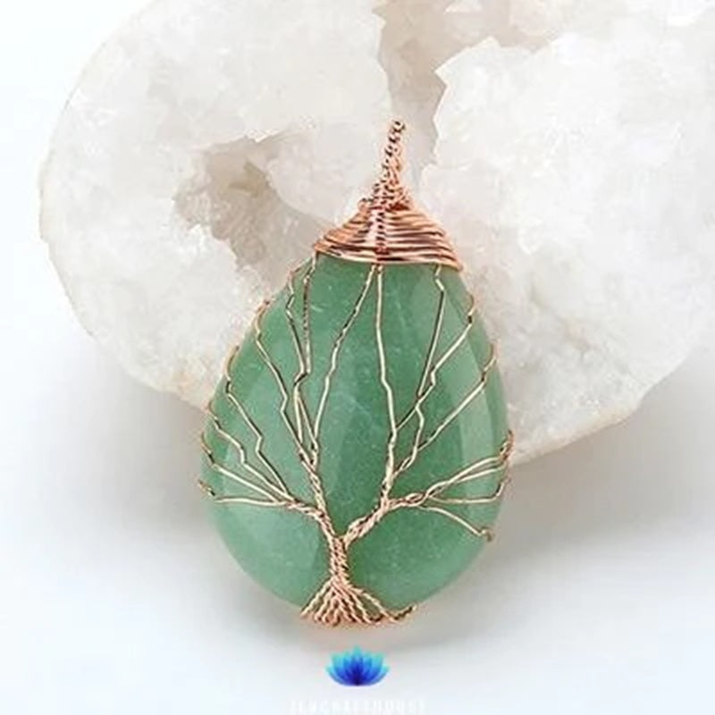 Eternity Jasper Tree of life Necklace