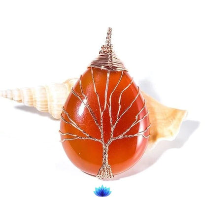 Eternity Jasper Tree of life Necklace